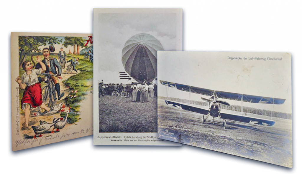 Beispielbilder verschiedener alter Postkarten