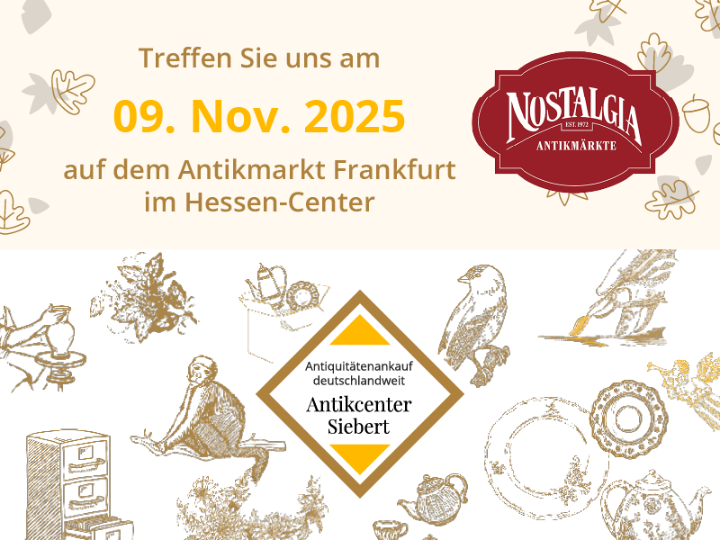Antikmarkt Frankfurt am 9. November 2025 im Hessen-Center
