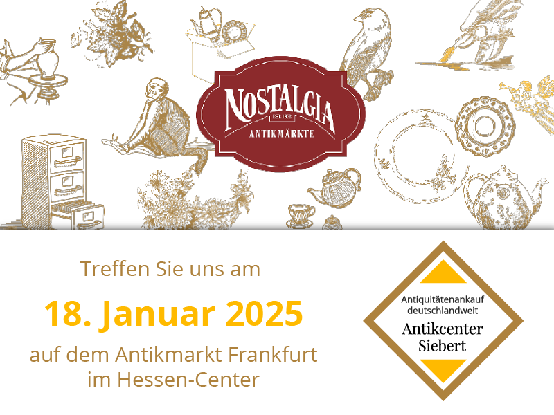 Antikmarkt Frankfurt am 18. Januar 2026 im Hessen-Center