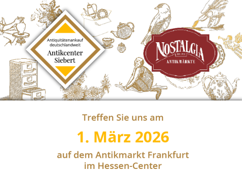 Antikmarkt Frankfurt am 1. März 2026 im Hessen-Center