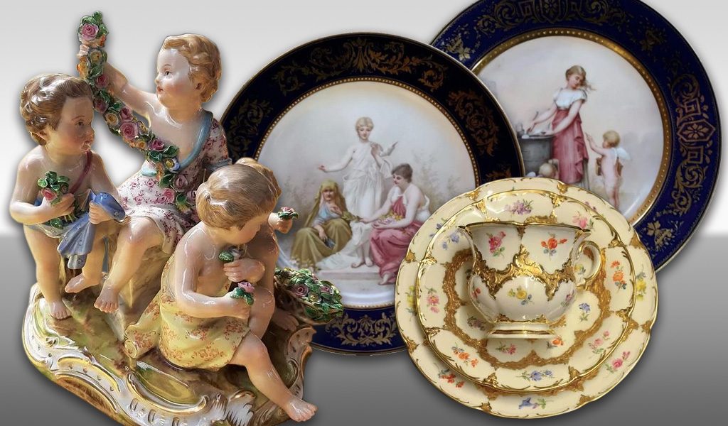 Beispielbild-Collage altes Porzellan